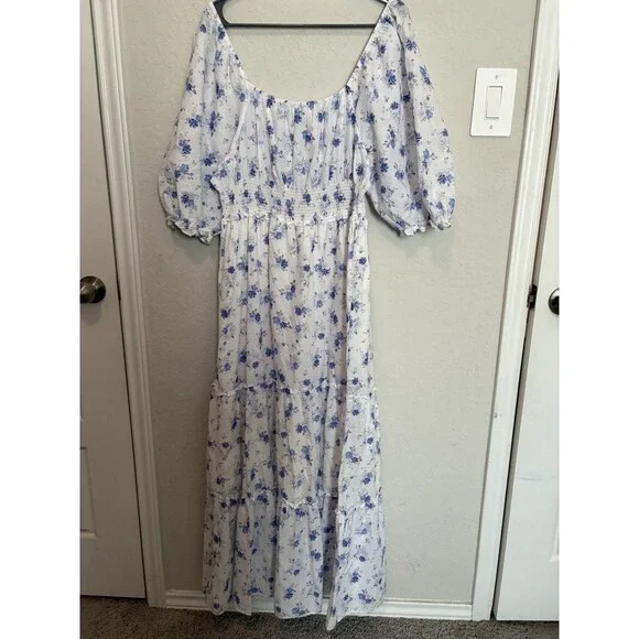 LoveShackFancy Target Floral Maxi Dress Tiered Gemma Cottagecore Peasant Size XL - Picture 1 of 13